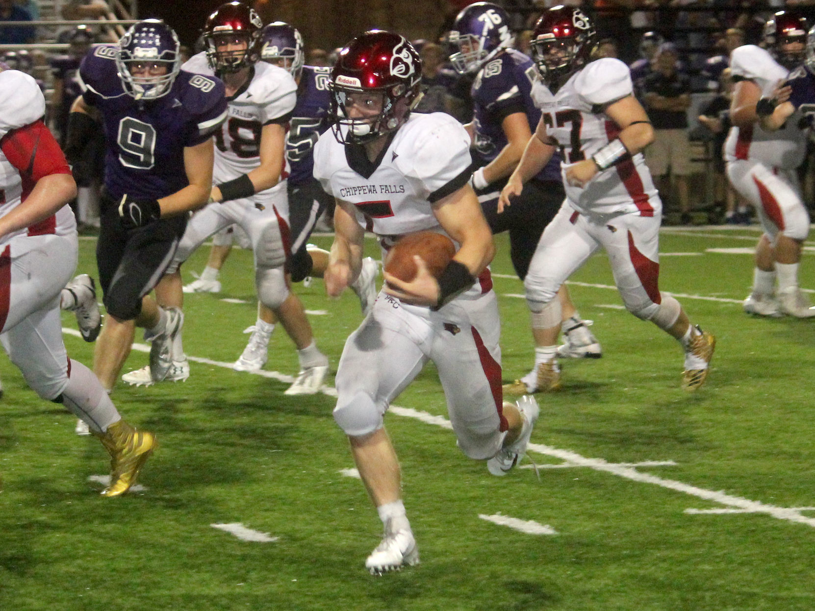 Chi-Hi football at Eau Claire Memorial 9-14-18